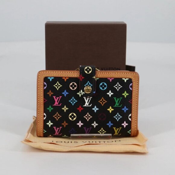 LOUIS VUITTON Multicolor Portefeuille Viennois Wallet Black - Picture 10 of 16